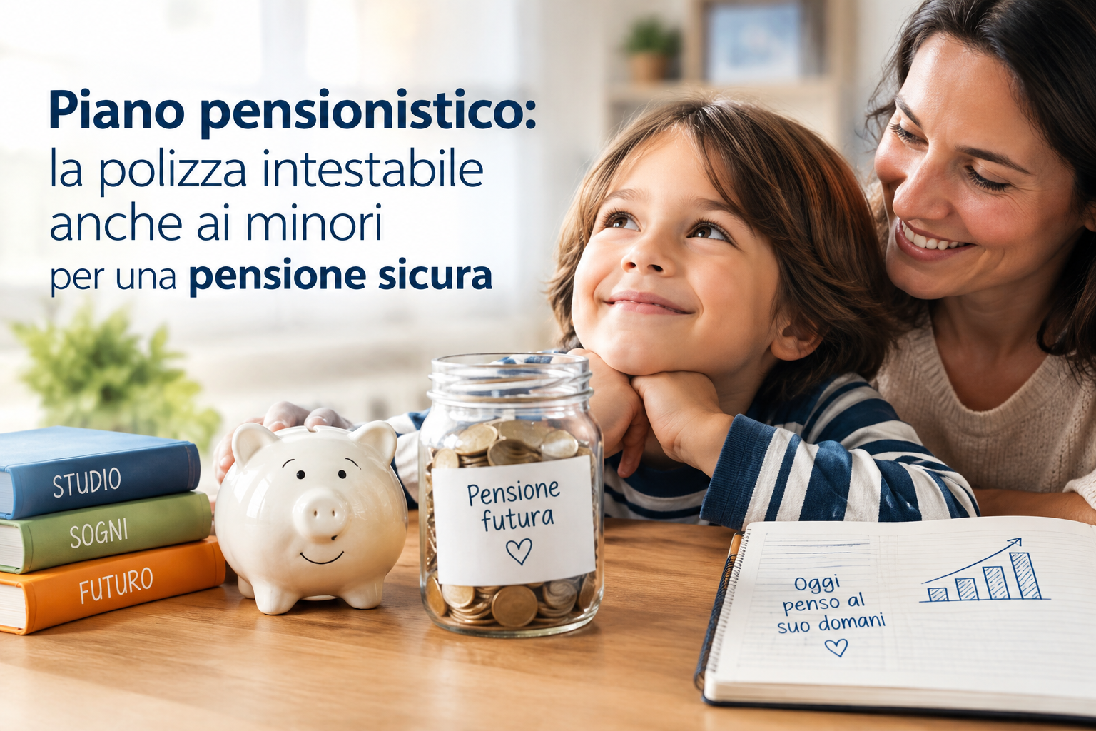 Piano pensionistico: la polizza intestabile anche ai minori per una pensione sicura